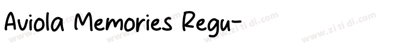 Aviola Memories Regu字体转换